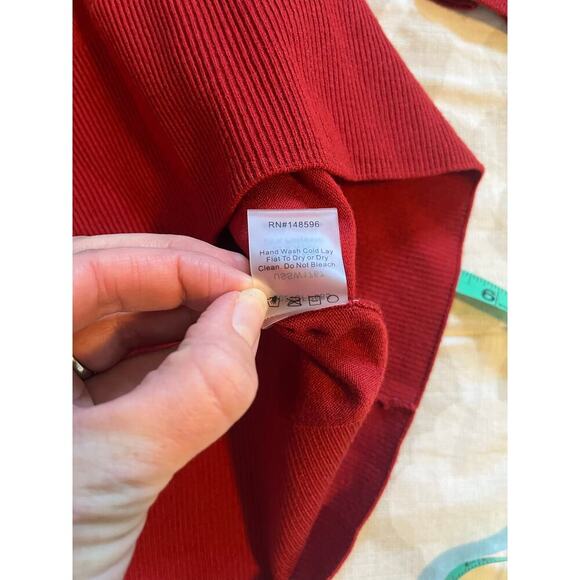 Universal standard red‎ crewneck sweater women’s XL/ 1X new with tags - Picture 7 of 9